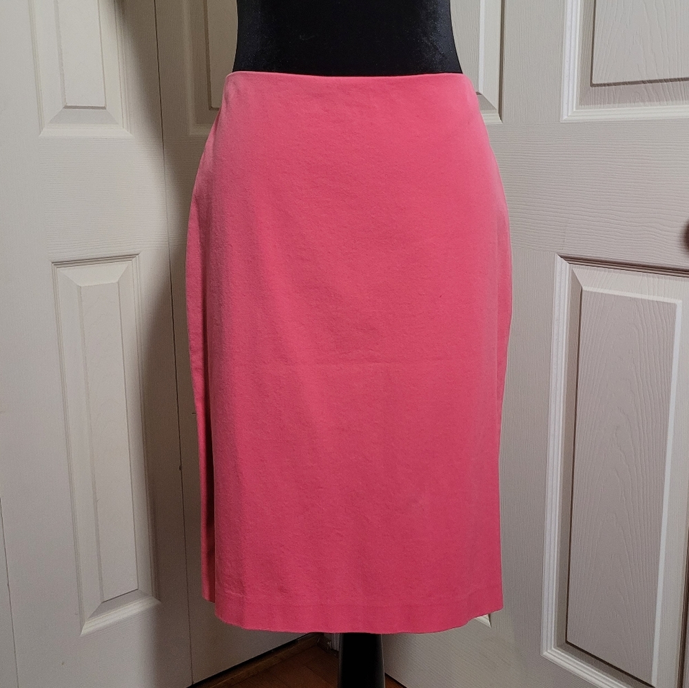 Talbots Pink Cotton Blend Pencil Skirt Size 8